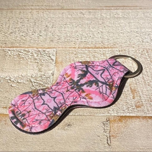 5 for $25 Lip Balm Holder Keychain Camouflage Camo HOLIDAY SALE REDUCED SHIPPING - Picture 4 of 5
